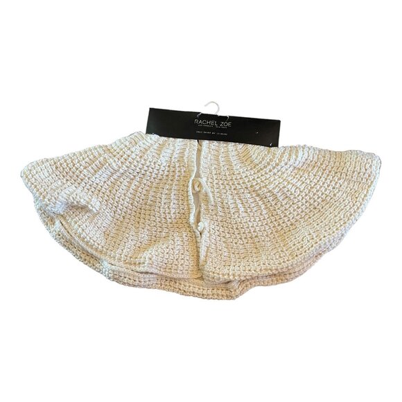 Rachel Zoe 45" Knitted Ivory Christmas Tree Skirt With Faux Fur Lining Boho - Picture 5 of 7